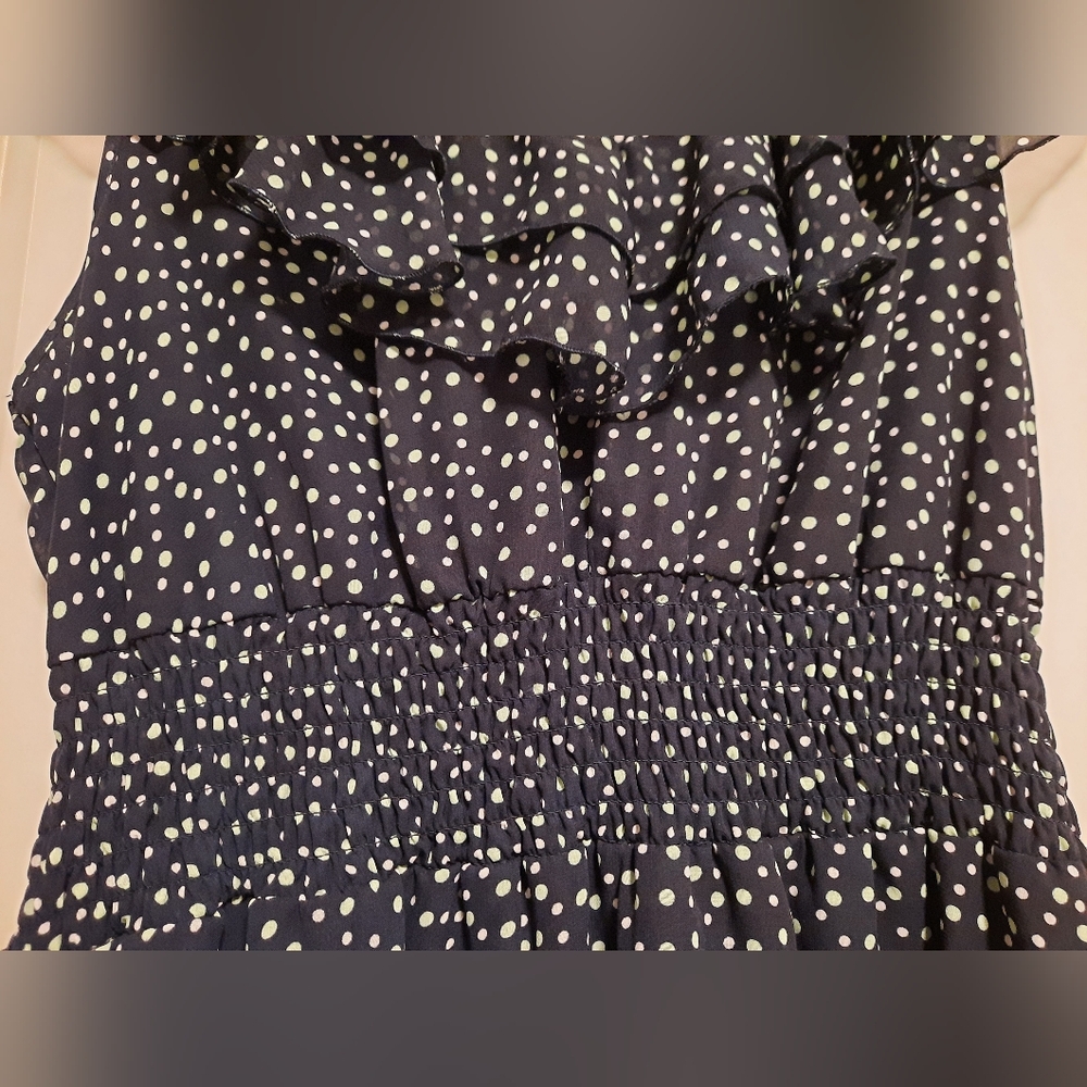 Polka Dot Ruffle Dress - Picture 3 of 11